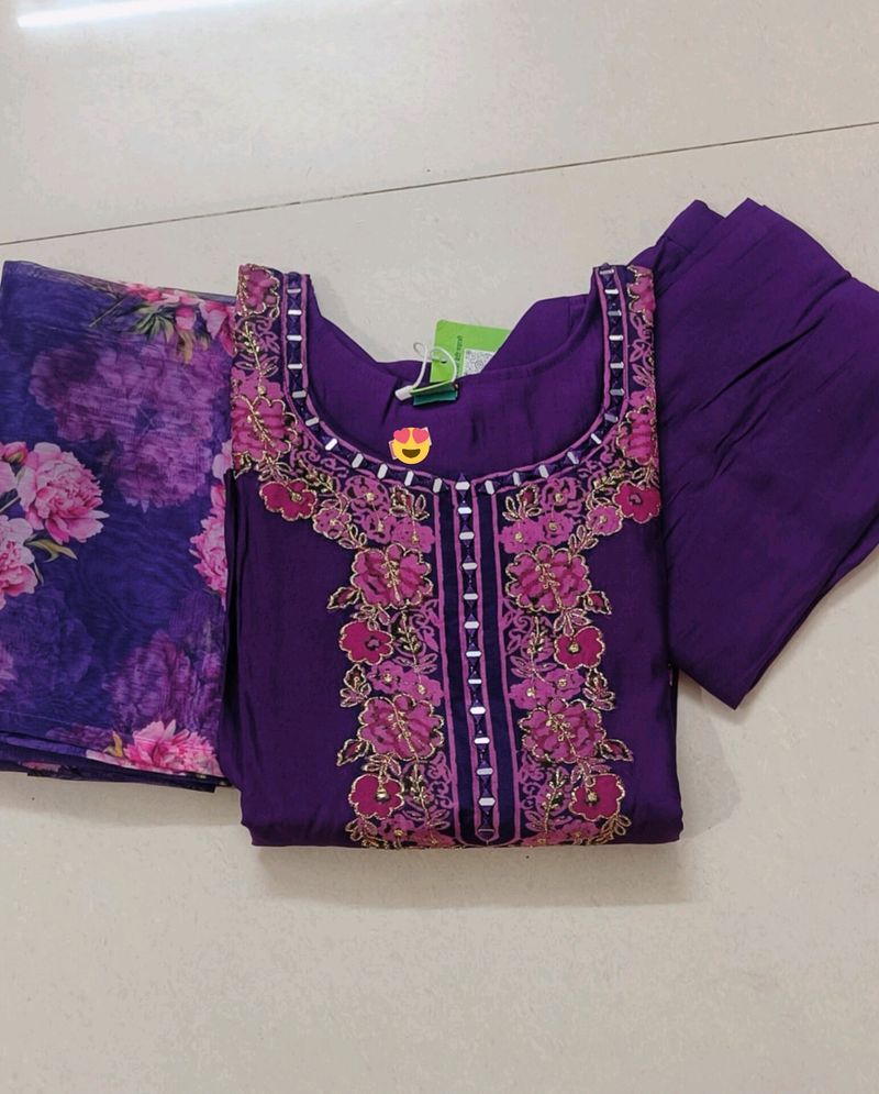 Purple 💜 Party Wear Kurthi