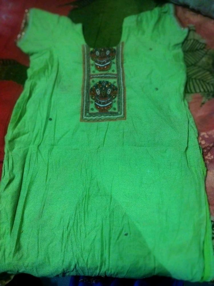 Cotton Green Kurta