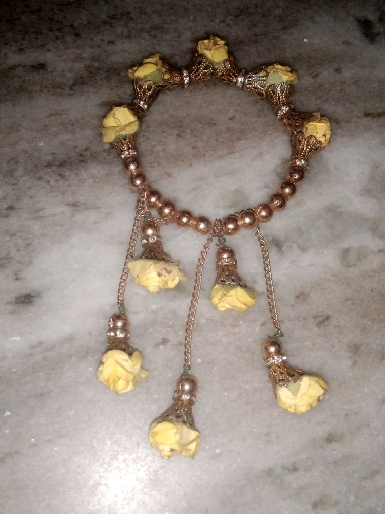 Yellow Flower Designer For Haldi , Mehndi , Baby S