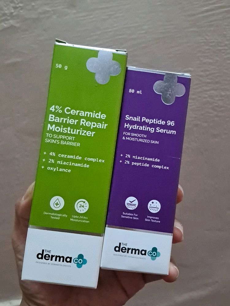 The Derma Co Snail Serum & Ceramides moisturizer