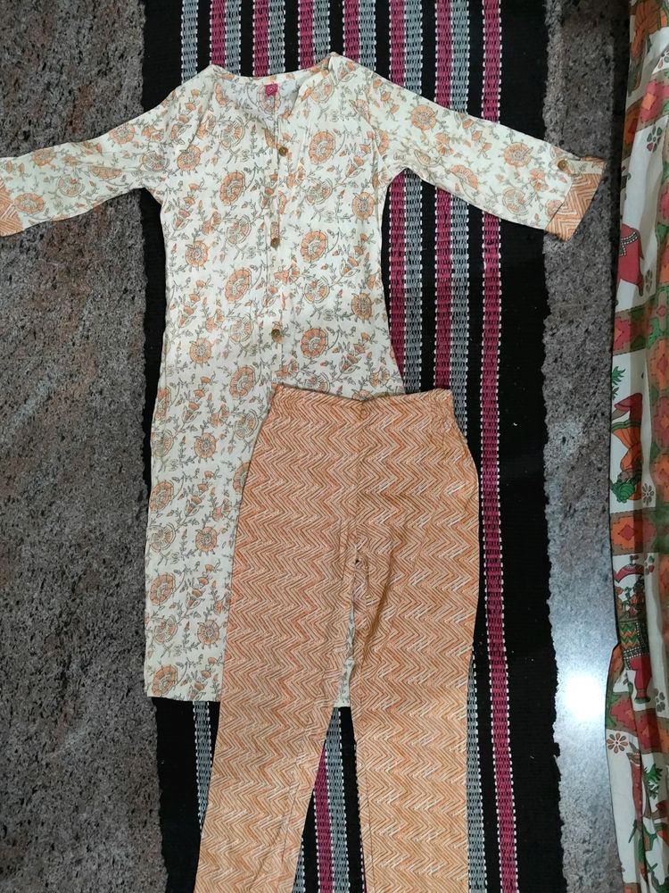 Kurta And Palazzo Set For 6 To 8 Years,