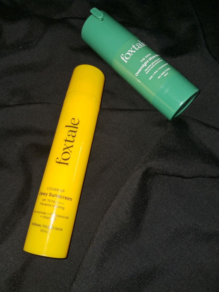 Foxtale Over Night Glow Mask & Sunscreen