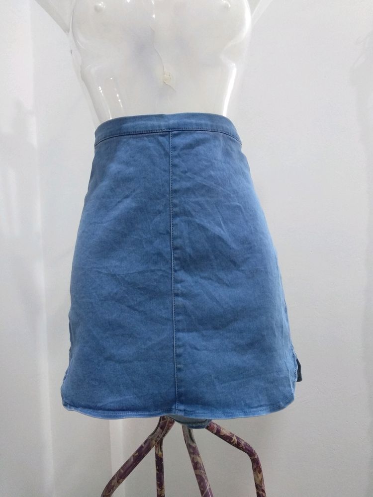 Denim Mini Skirt