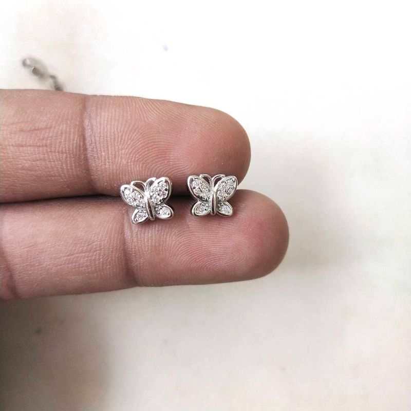 925 Sterling Silver Butterfly 🦋 Earrings 1 Pair