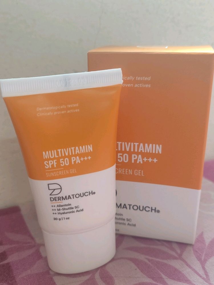 Dermatouch Multivitamin SPF 50 PA+++ sunscreen Gel