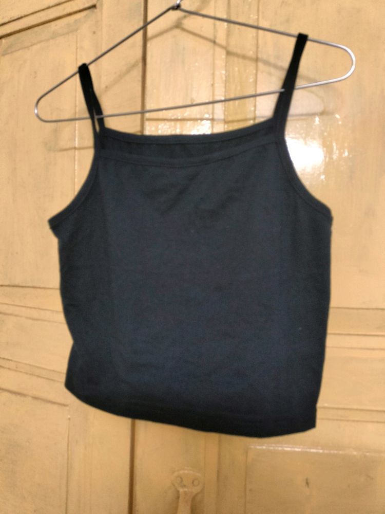 It's A Navy Blue Party Wear Crop Top