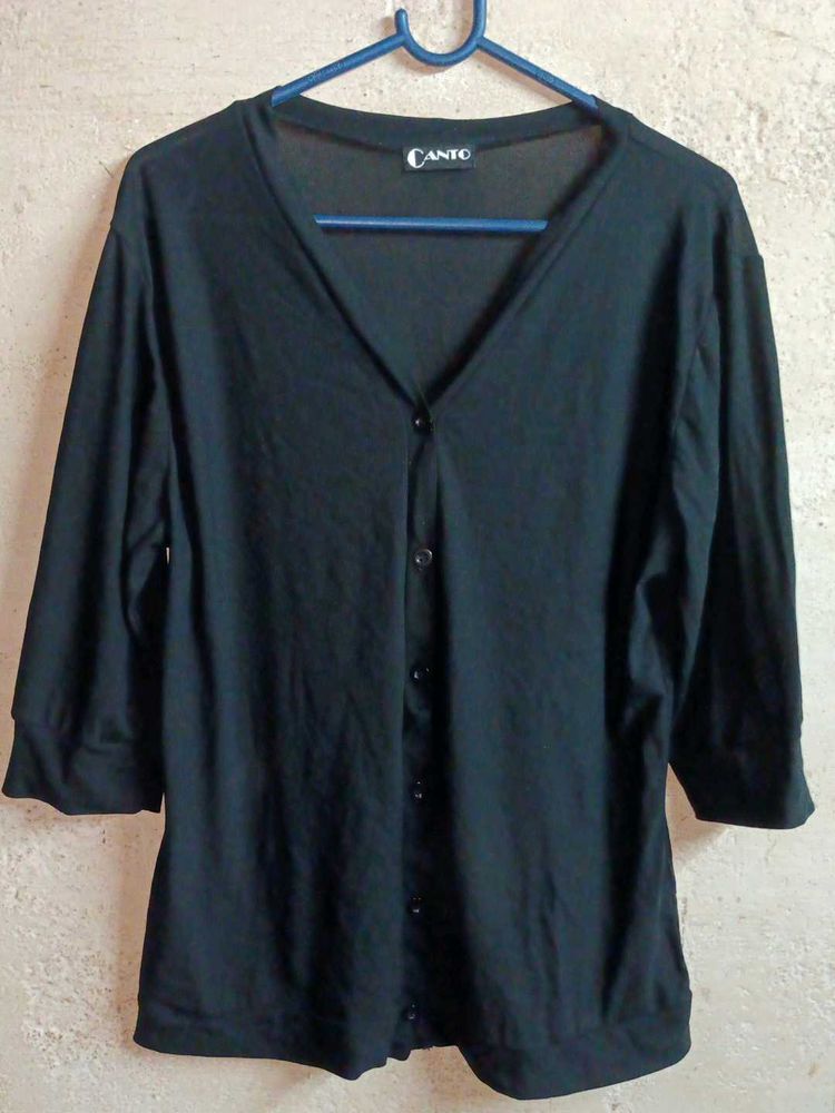 Stylish Ladies Fashion Shirt Top Black