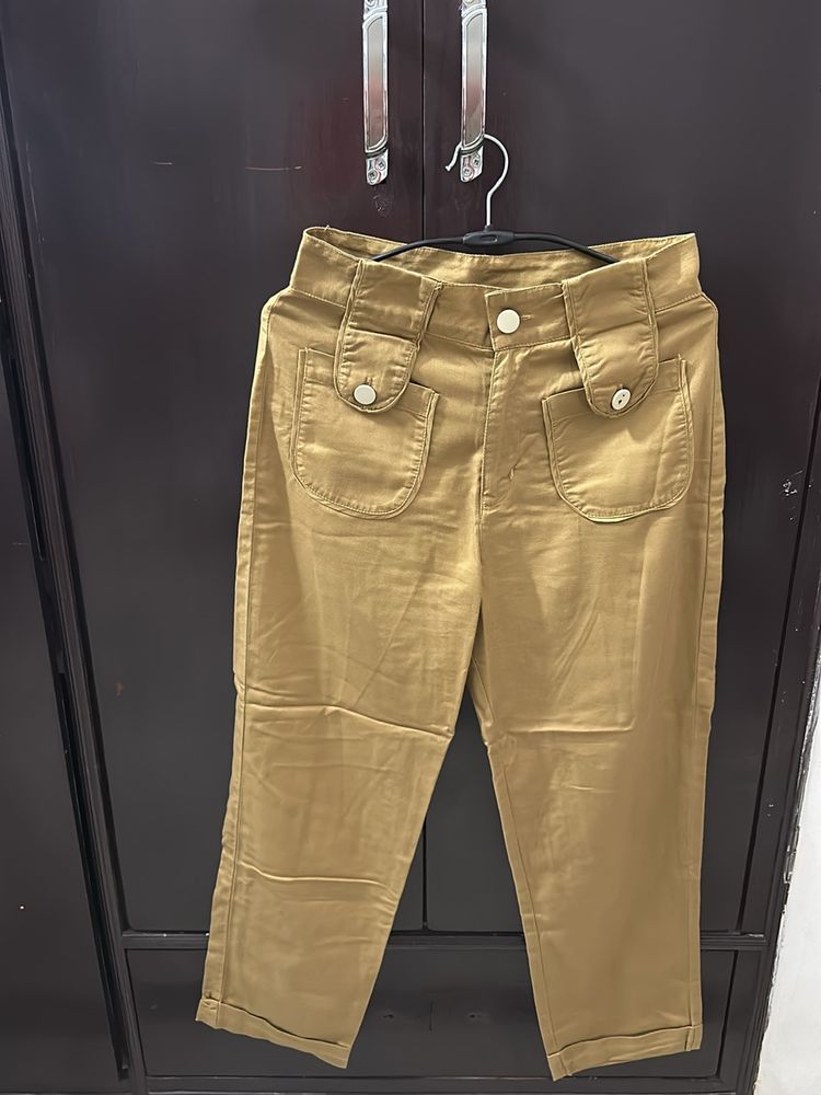 Camel Coloured Designer Pants