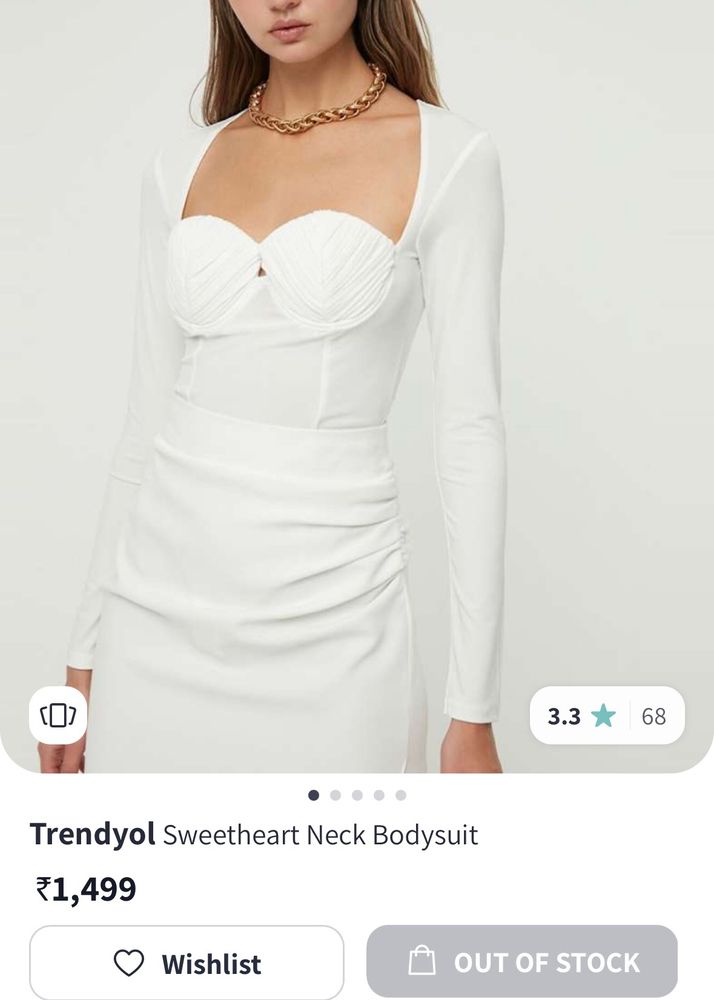 Trandyol Sweetheart Neck Bodysuit