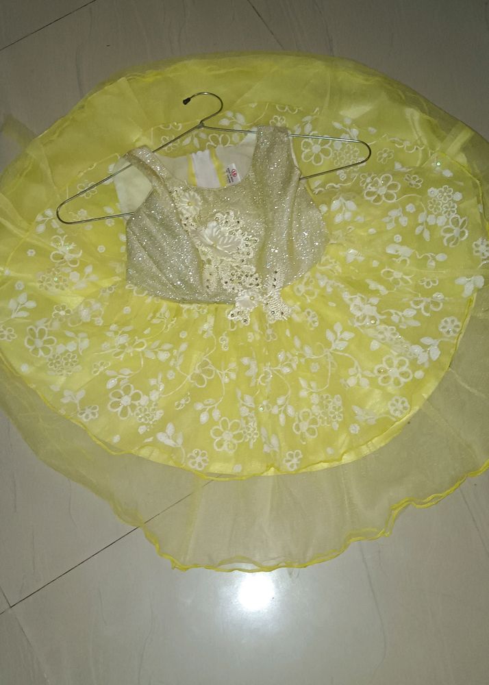 1 Year Girl Yellow Frock