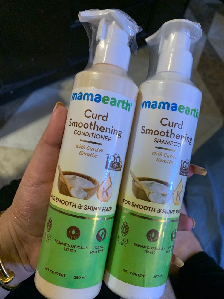 Mamaearth Curd Shampoo And Conditioner