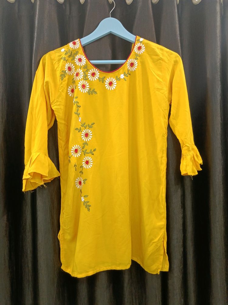 Yellow Tunic Top