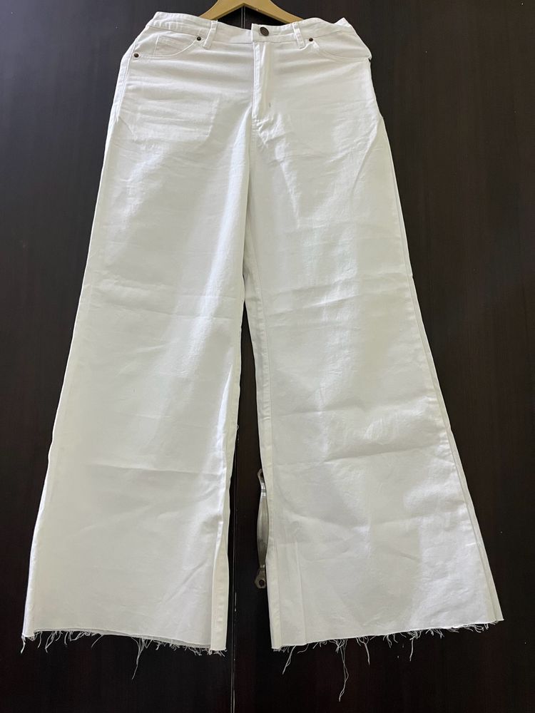 White Flare Pant