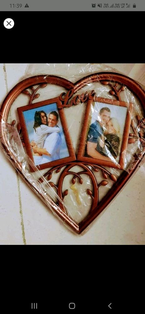 Heart shaped photoframe