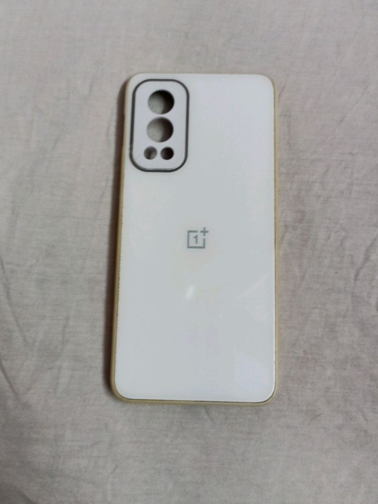 White Colour Oneplus Phone Cover