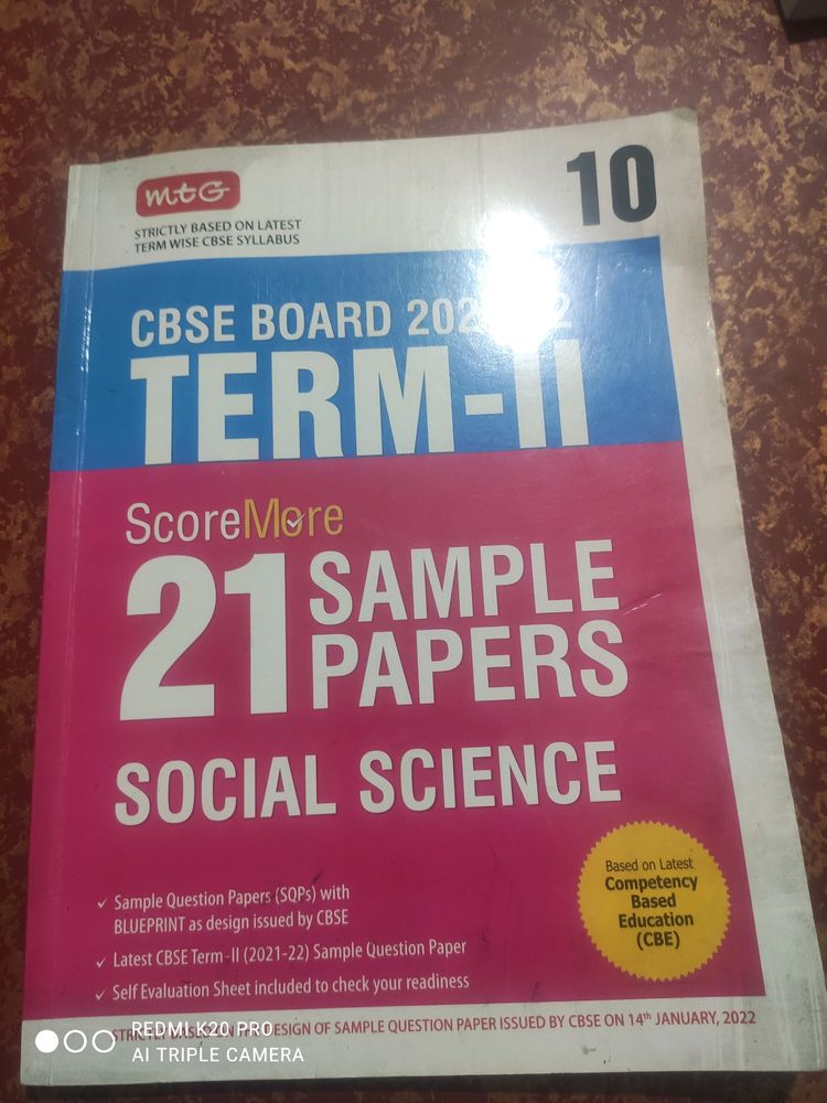 MTG Cbse Class 10 Social Science Sample Papers