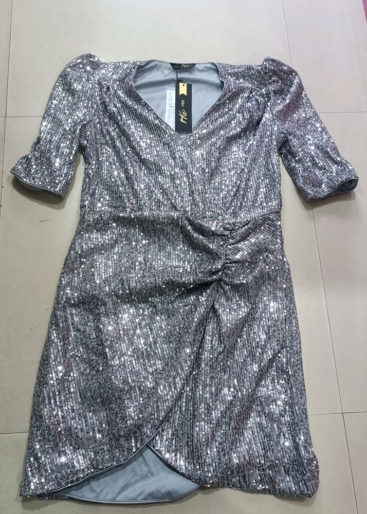 Beautiful Silver Sequence Dress