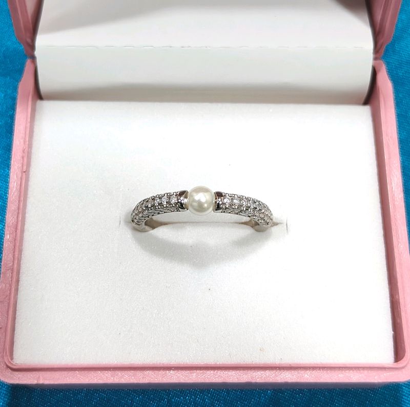 925 Italian Silver Ladies Ring