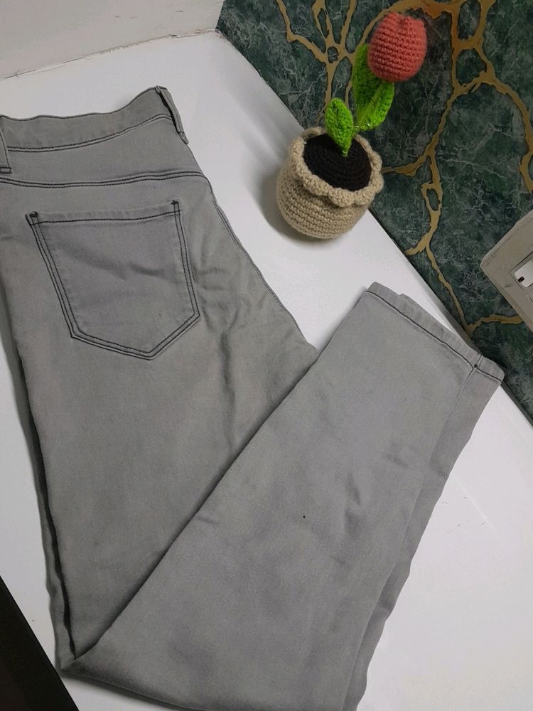 Grey Denim Jeans