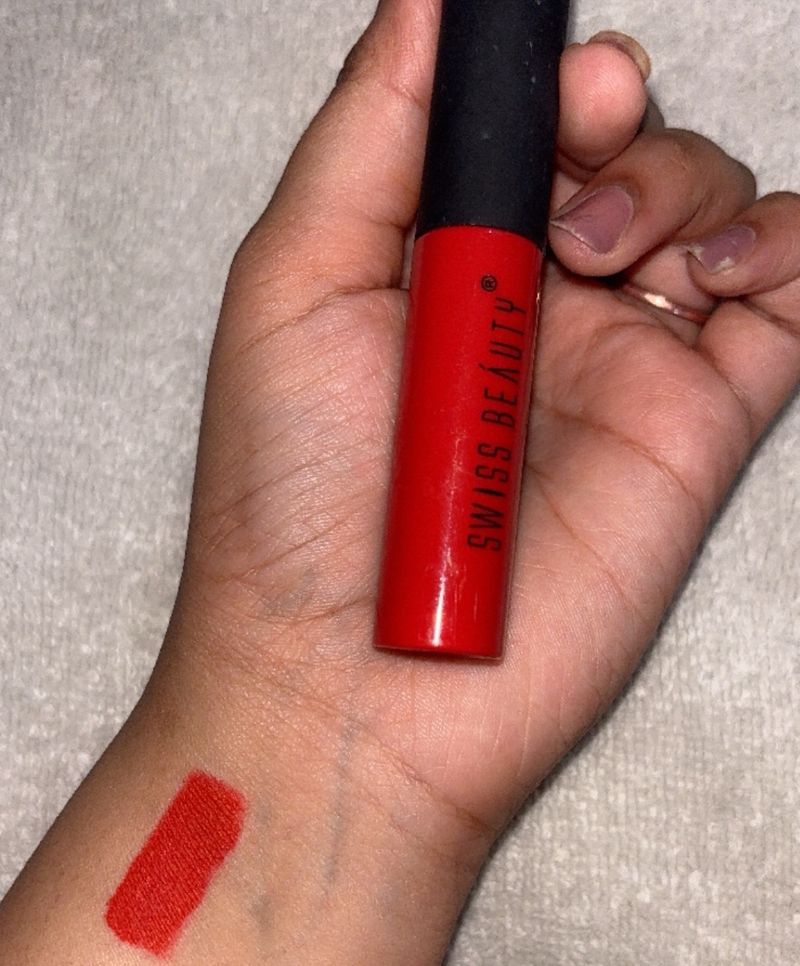 Swiss beauty red lipstick Shade-- Dry chili