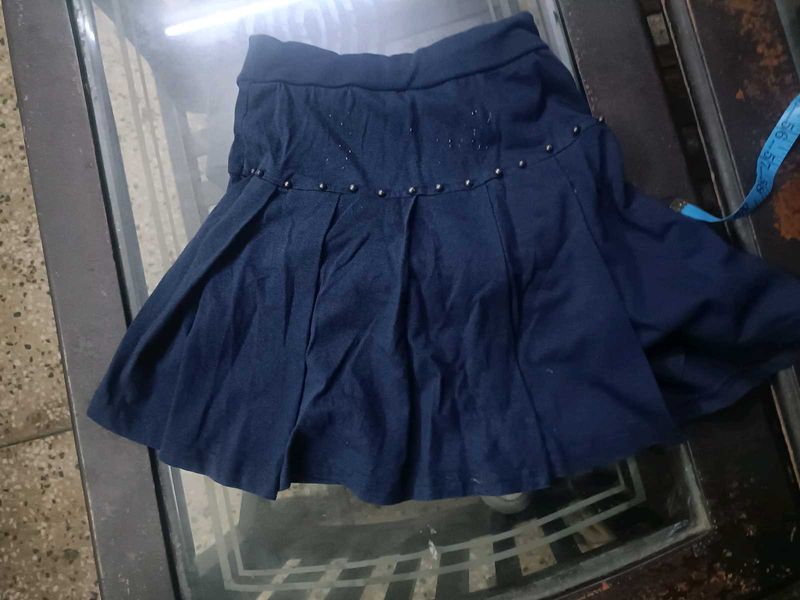 Navy Blue Divider Skirt For 5-6 Years Girl