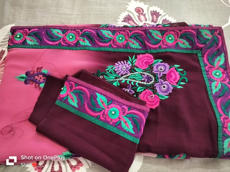 Multicolour Saree