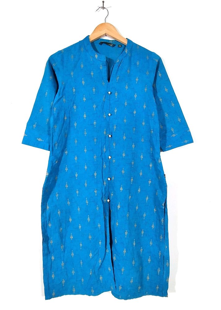 Sky Blue Printed Kurta (Women's)