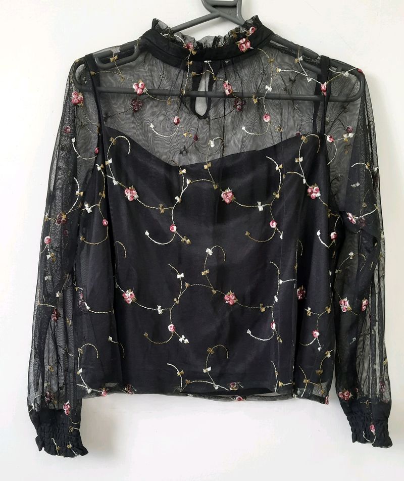 Embroidered Top