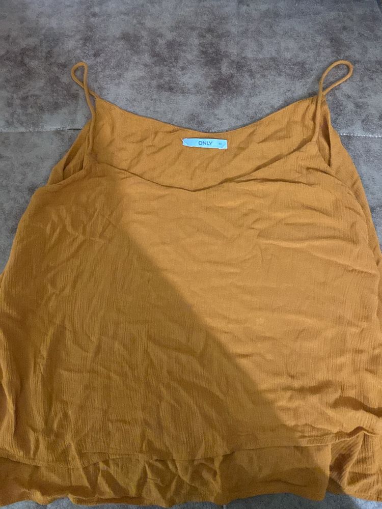 ONLY Orange Strap Top