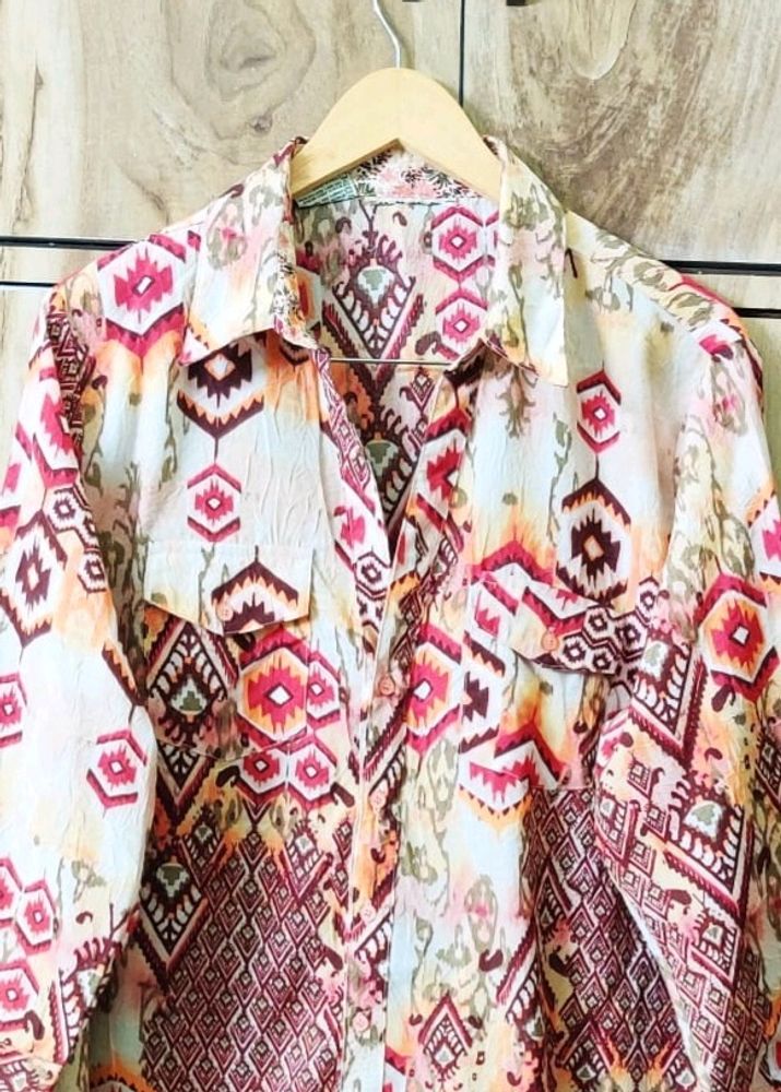 Designer Printed Shirt Size-42-44