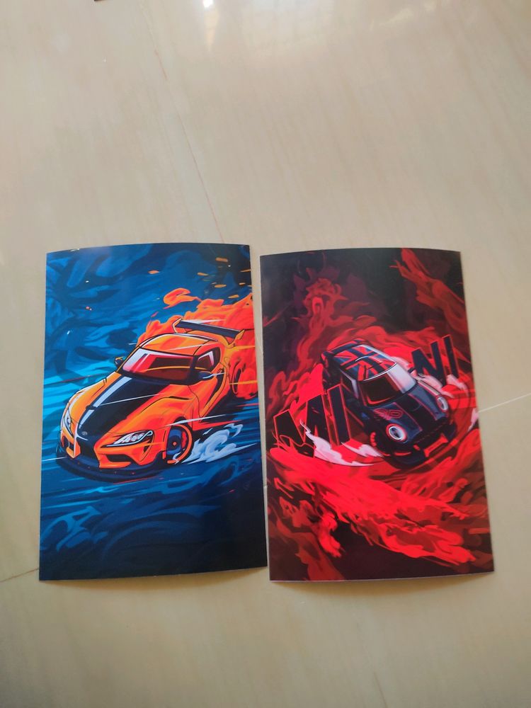 CARS POSTER. Mini Cooper And Supra MK4 Wall Decor