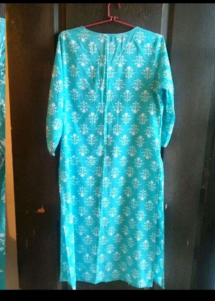 Cyan 3 Pc Kurta Set