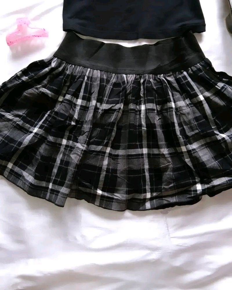 Black And White Skirt