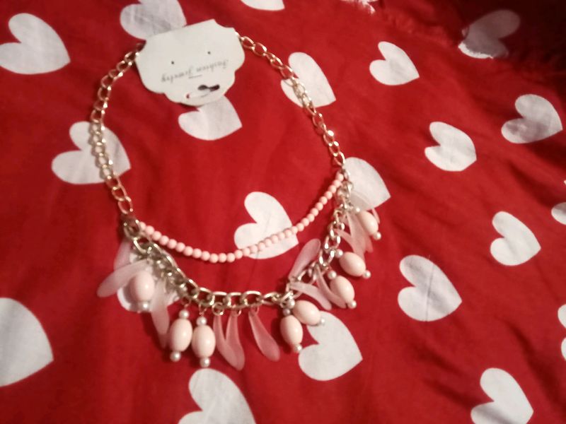 Pink Necklace 🌹