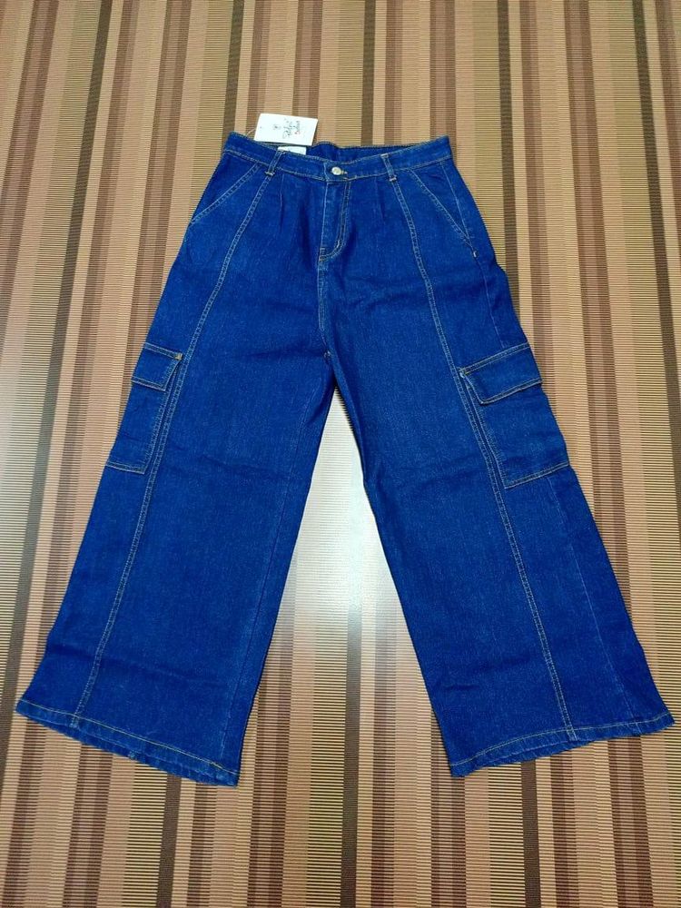 W-77 Size 32 Cargoo Straight Women Denim Jeans