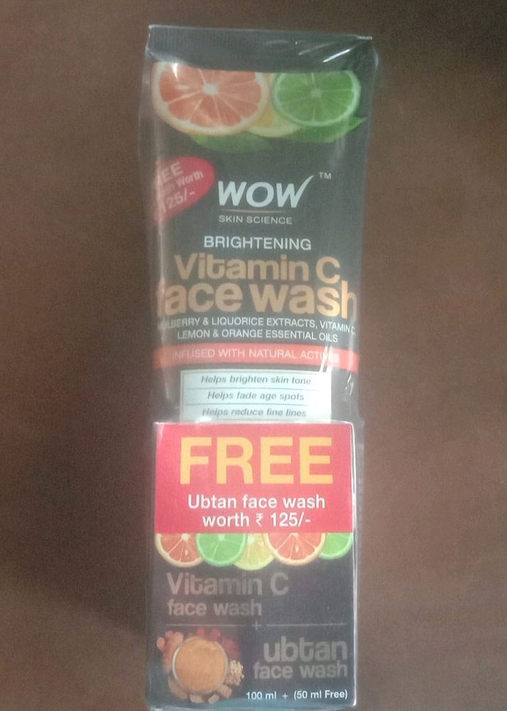 Wow Vitamin C Face Wash(100ml) + Ubton 50ml