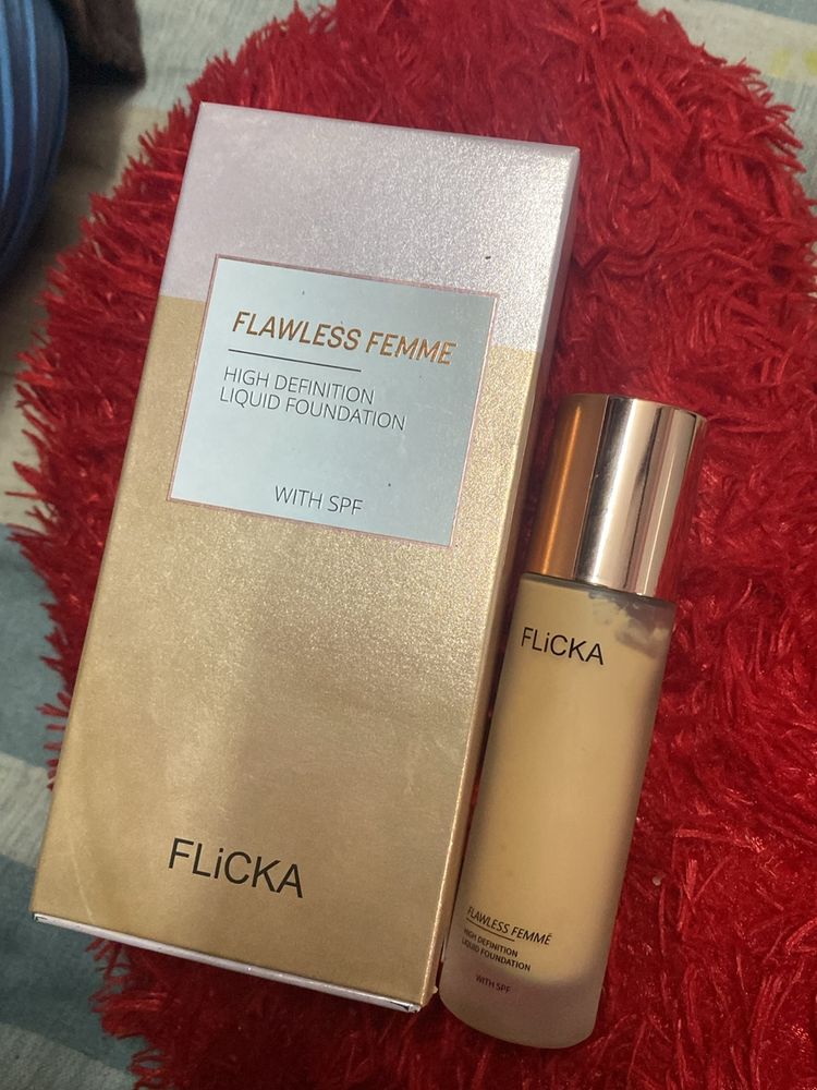 Flicka Foundation Use Very Little Gud Foundation Spf Just Selling This Because I Have One More Not Selling It On Coins So Don’t Argue I Can Give It Cash