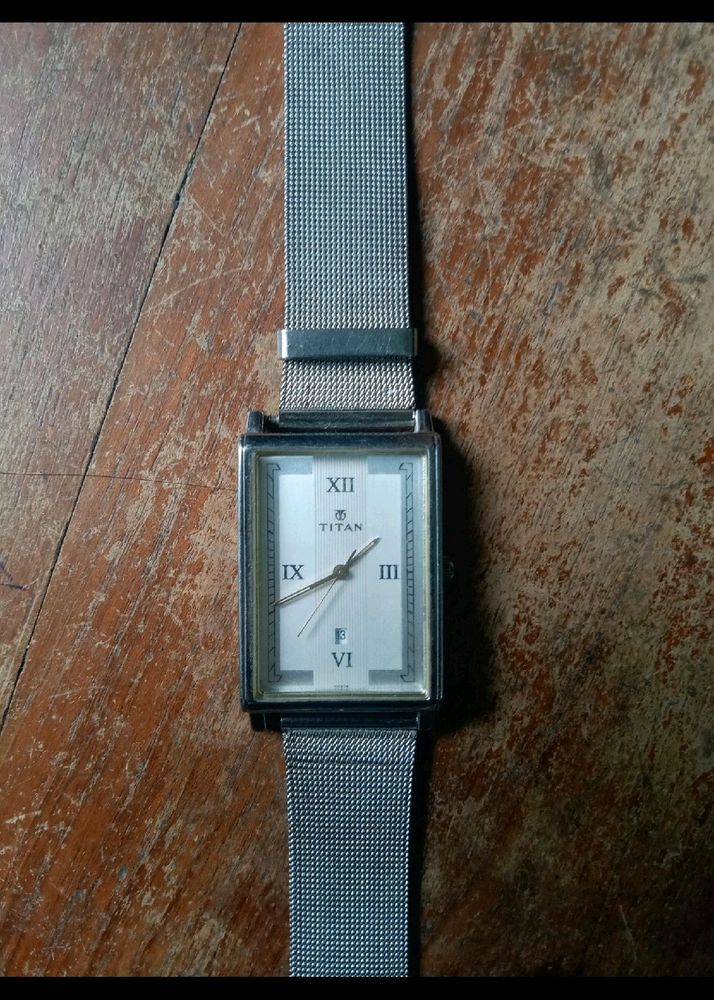 Titan Watch Silver Colour