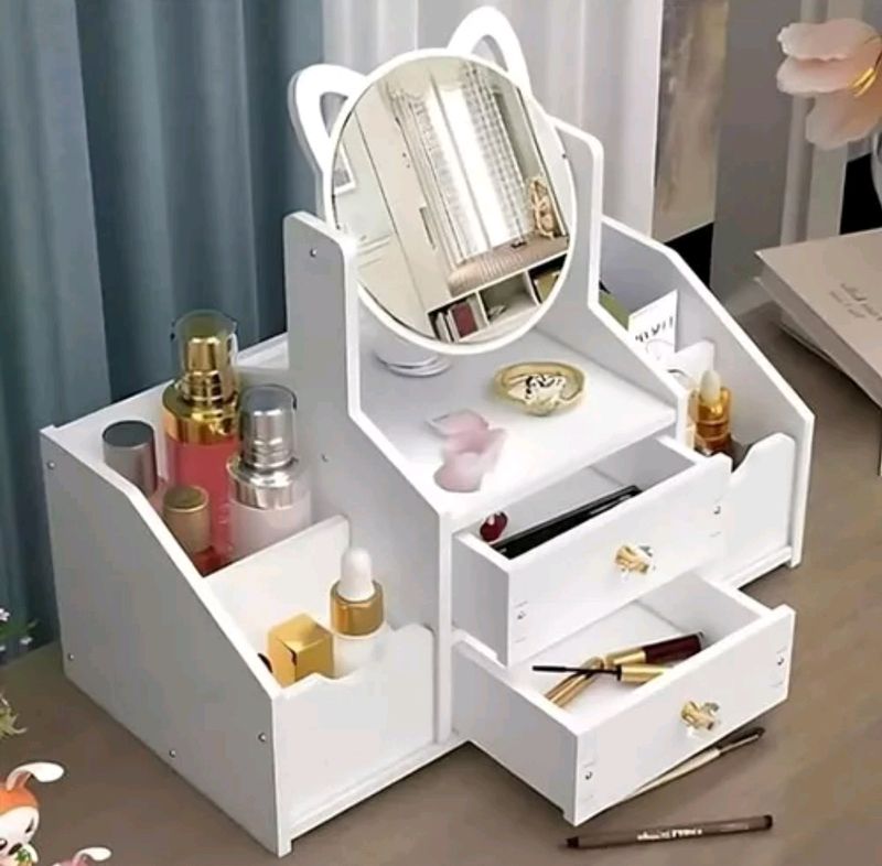 Makeup Organizer With Mirror