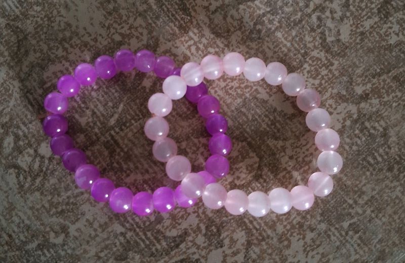 Magenta & Baby Pink Bead Brackets Combo