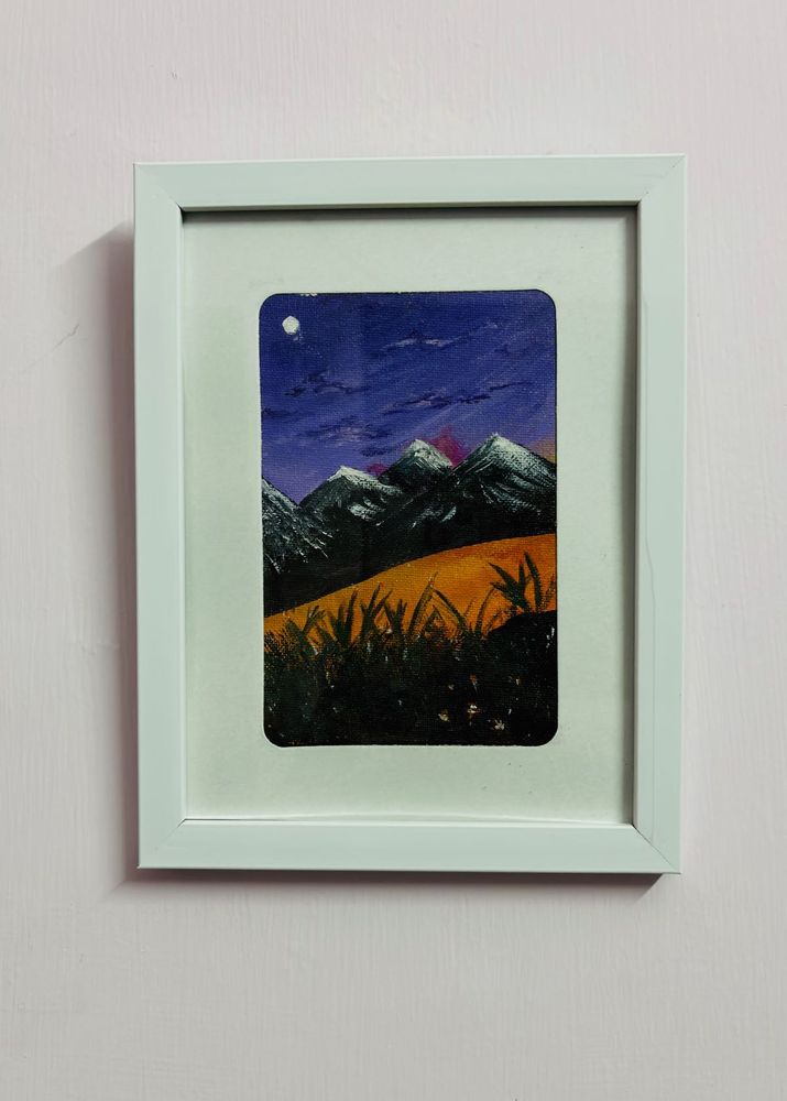 Mountain Art With Frame