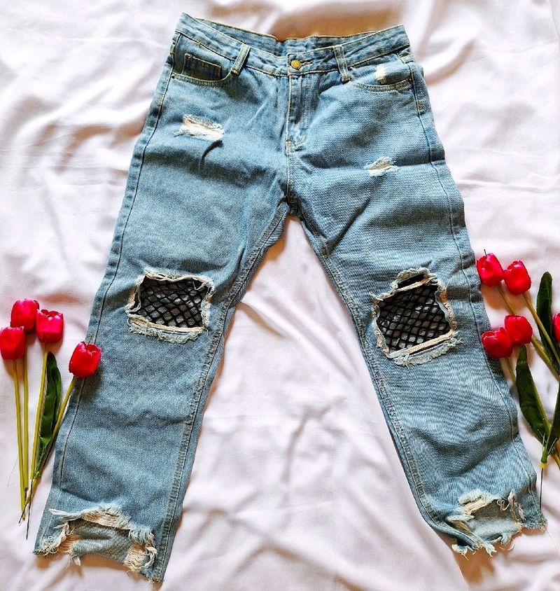 Trendy Distressed Jeans