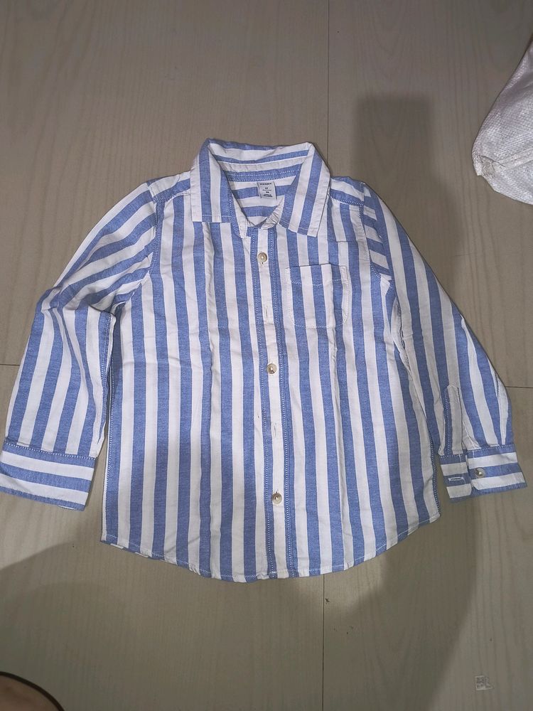 Blue & White Strip Shirt