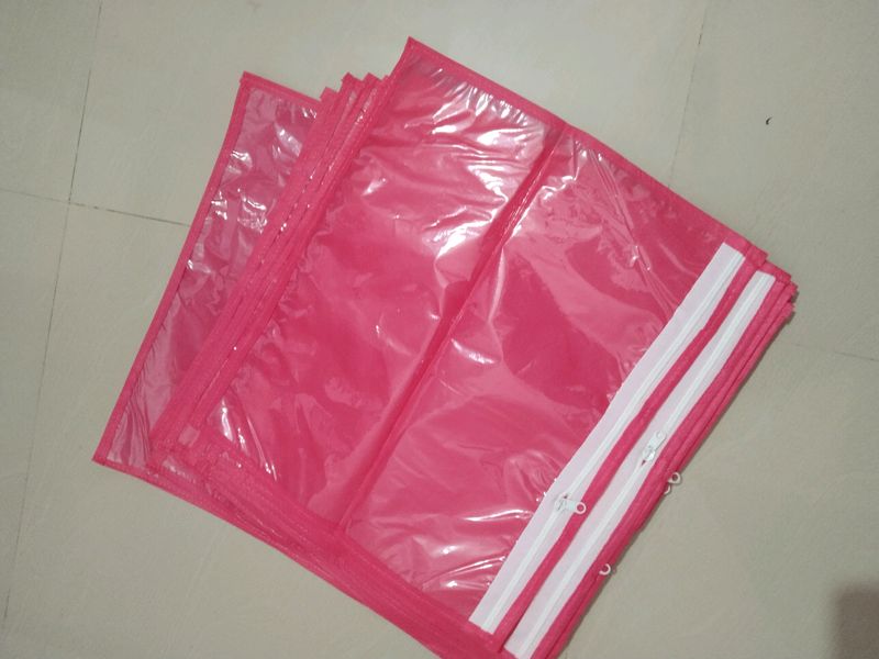 Piece Of 6 Pink Saree Cover