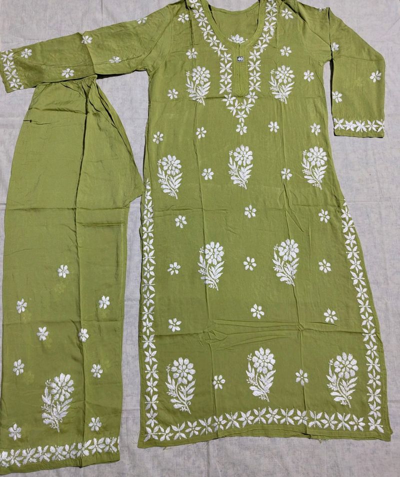 Lukhnowi Kurti Set