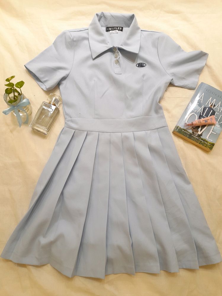 Korean Baby Blue tennis dress