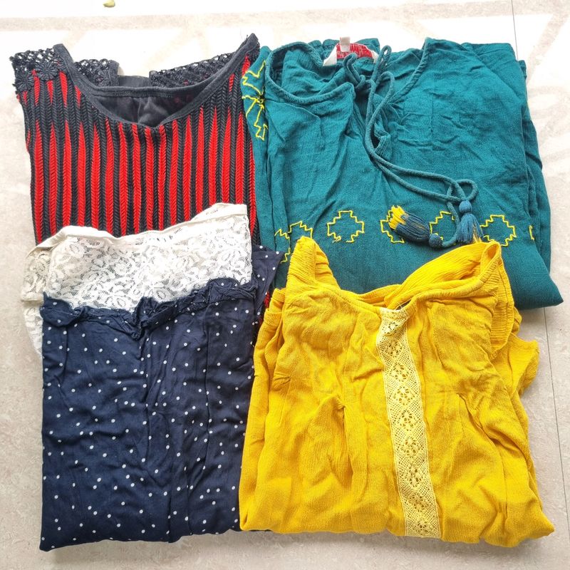 Tops Combo (Red Yellow Green Blue)