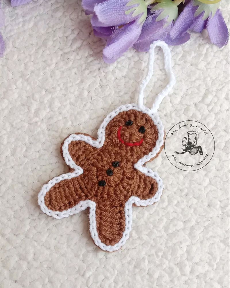 Crochet Ornament Gingerbread Man