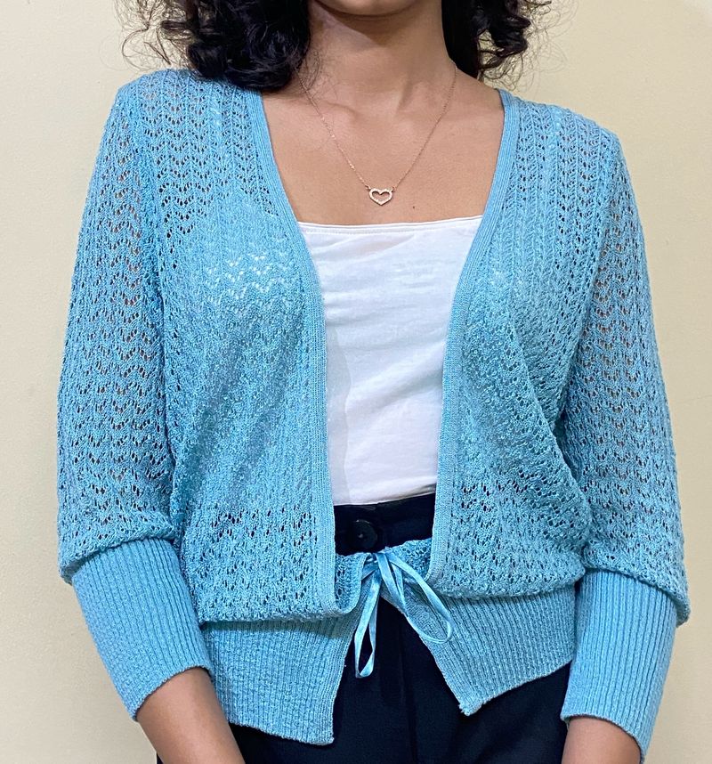 Crochet Knit Shrug💙