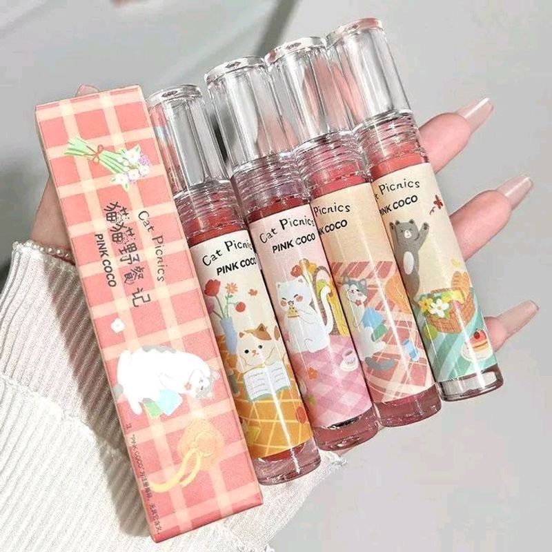 imported cute cat lip gloss [single peice]